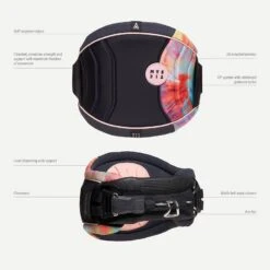 Mystic Dazzled Womens Kiteboarding Waist Harness - Dark Grey Discounts Apply ! -WaveRide Gear Shop mystic 2022 dazzled dark grey size 4